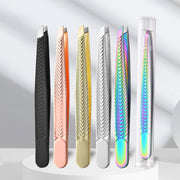 rainbow stainless steel eyebrow tweezers, view 7 - MRSLM