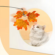 rotating leaf cat teaser toy, view 6 - MRSLM