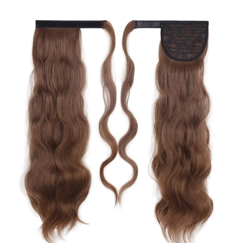 blonde wavy clip-in ponytail extension, view 13 - MRSLM