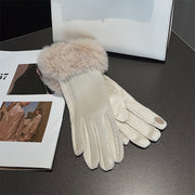 PU leather suede touch screen gloves, view 6 - MRSLM