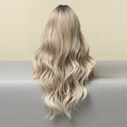 medium large wave mixed color wig, view 6 - MRSLM
