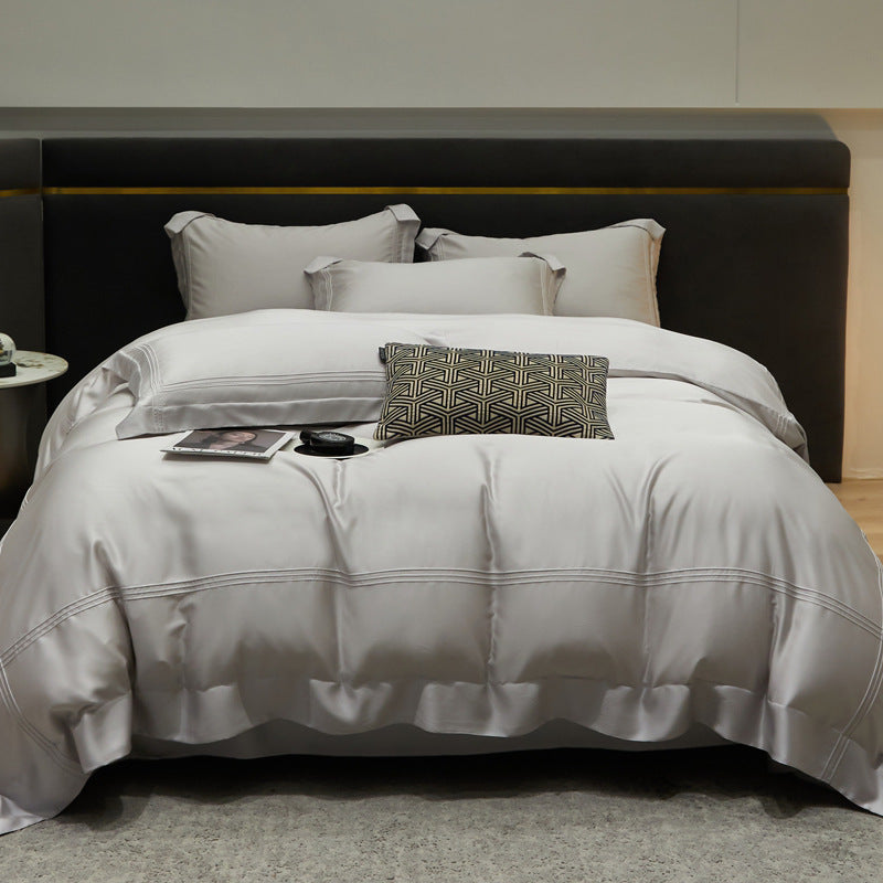 Solid Color 100% Lyocell Four-piece Set