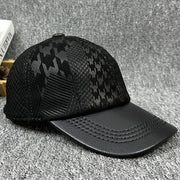genuine leather baseball cap, view 6 - MRSLM