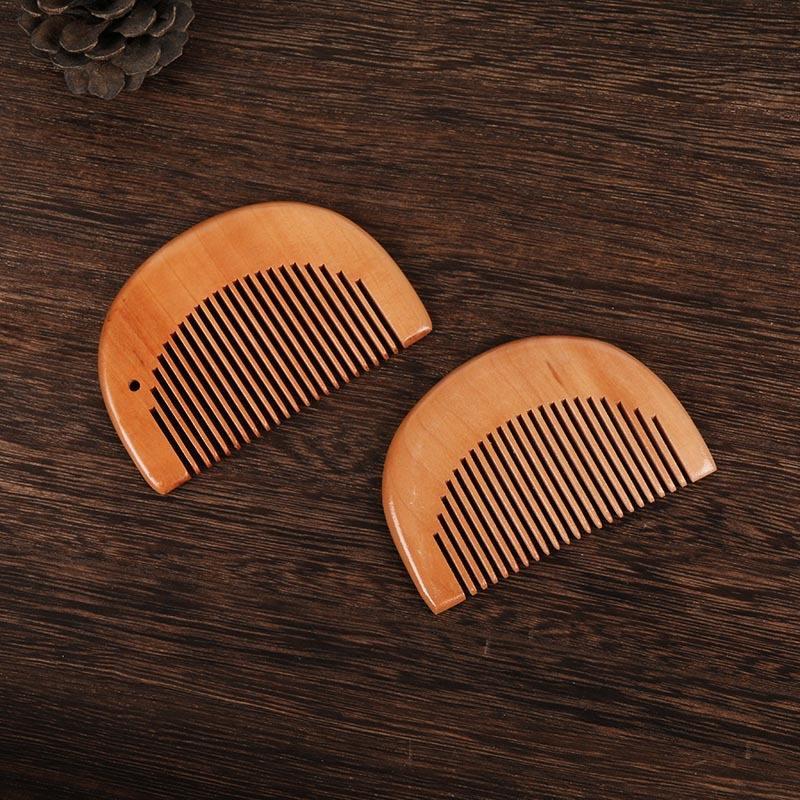 portable wooden hair and beard comb, view 6 - MRSLM