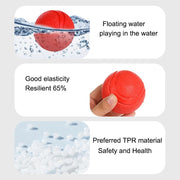 bouncy rubber dog training ball, view 6 - MRSLM