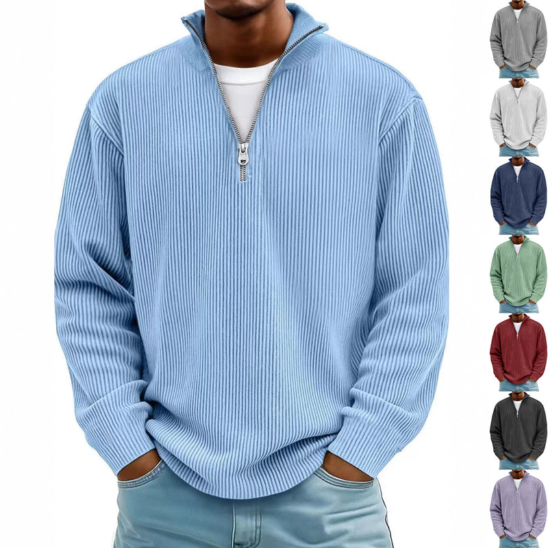 men's corduroy zipper sweatshirt - MRSLM