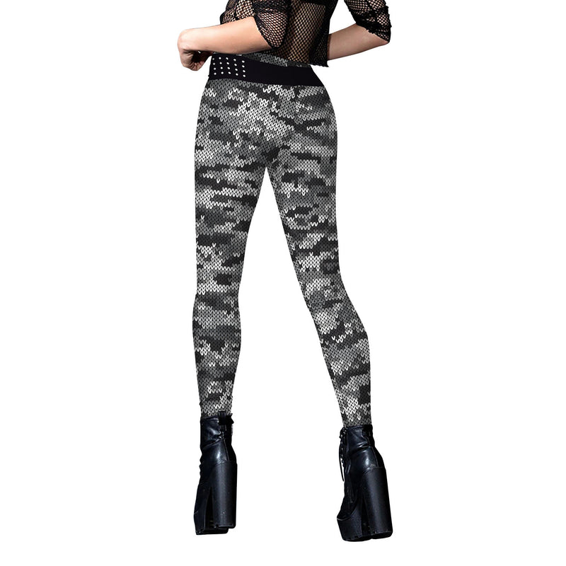 Women's camouflage digital print sweatpants, view 2 - MRSLM