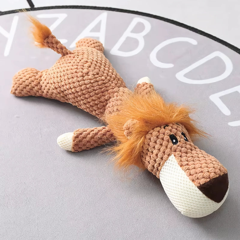plush squeaky puppy dog chew toy, view 7 - MRSLM