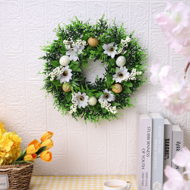 Easter door garland, view 2 - MRSLM
