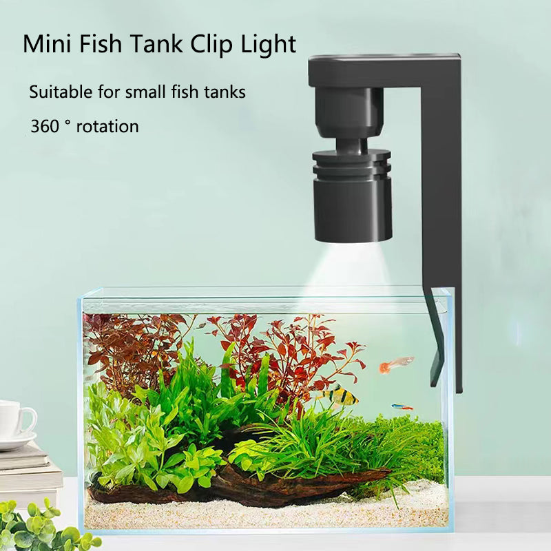 Mini clip-on USB aquarium light, view 3 - MRSLM