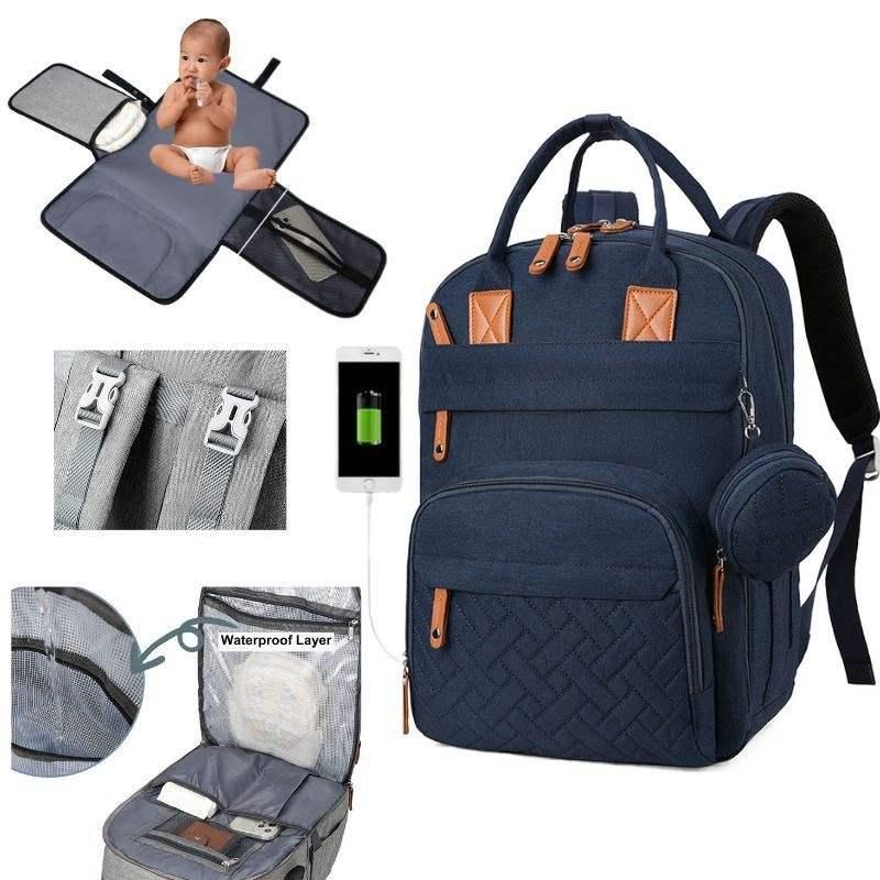 diaper bag backpack, view 4 - MRSLM