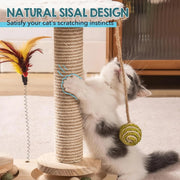 Sisal cat scratcher with self-groomer and perch, view 6 - MRSLM