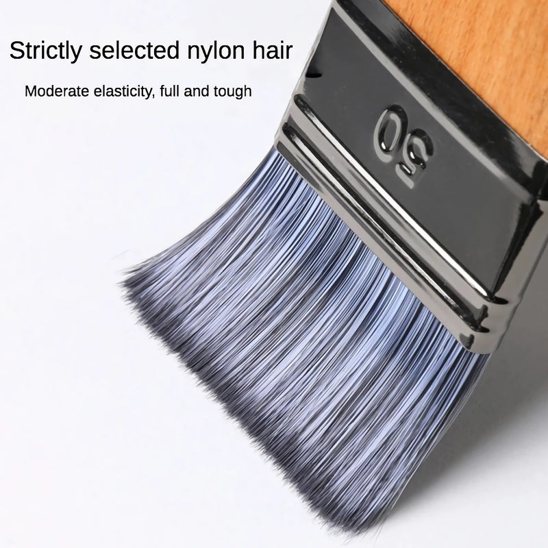 flat head nylon paint brush, view 12 - MRSLM