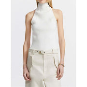 knit hollow-out sleeveless tank top, view 18 - MRSLM