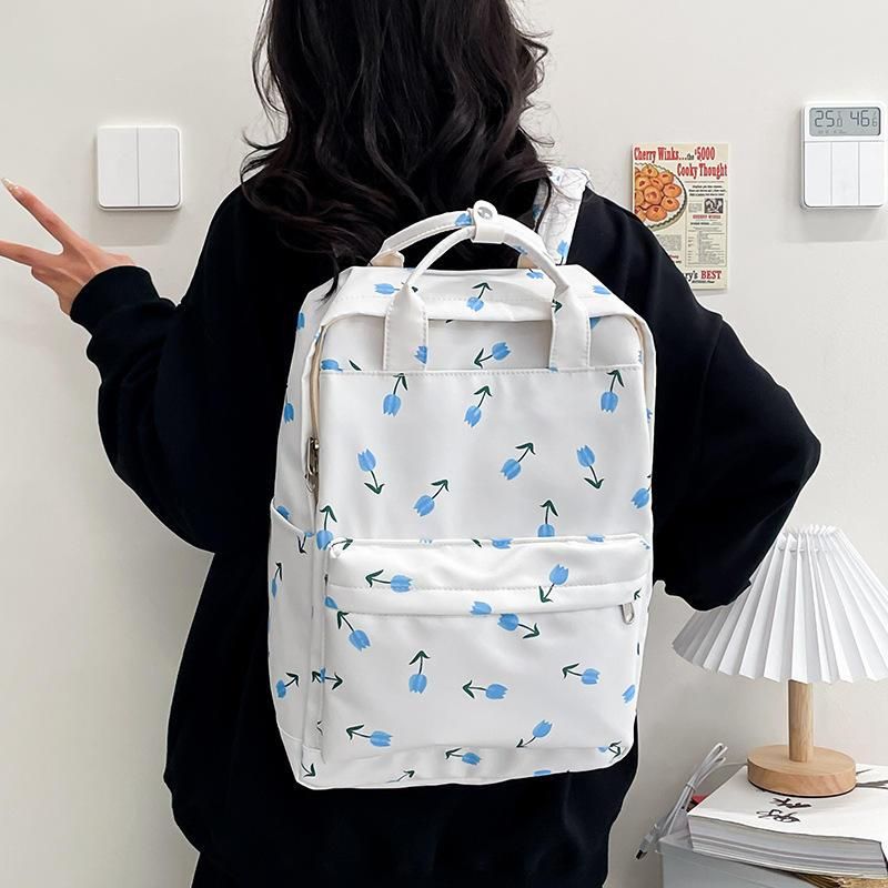 tulip print women's backpack - MRSLM