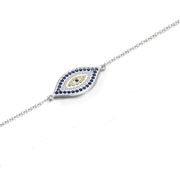 s925 sterling silver demon eye bracelet, view 4 - MRSLM