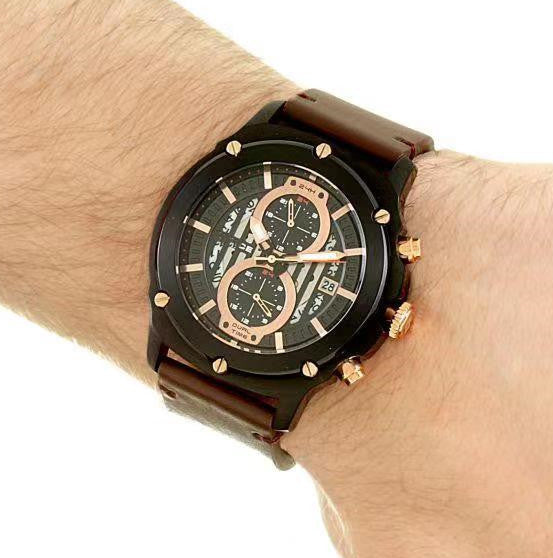 business casual stainless steel quartz watch, view 2 - MRSLM