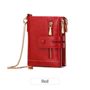 women's short pu leather wallet, view 2 - MRSLM
