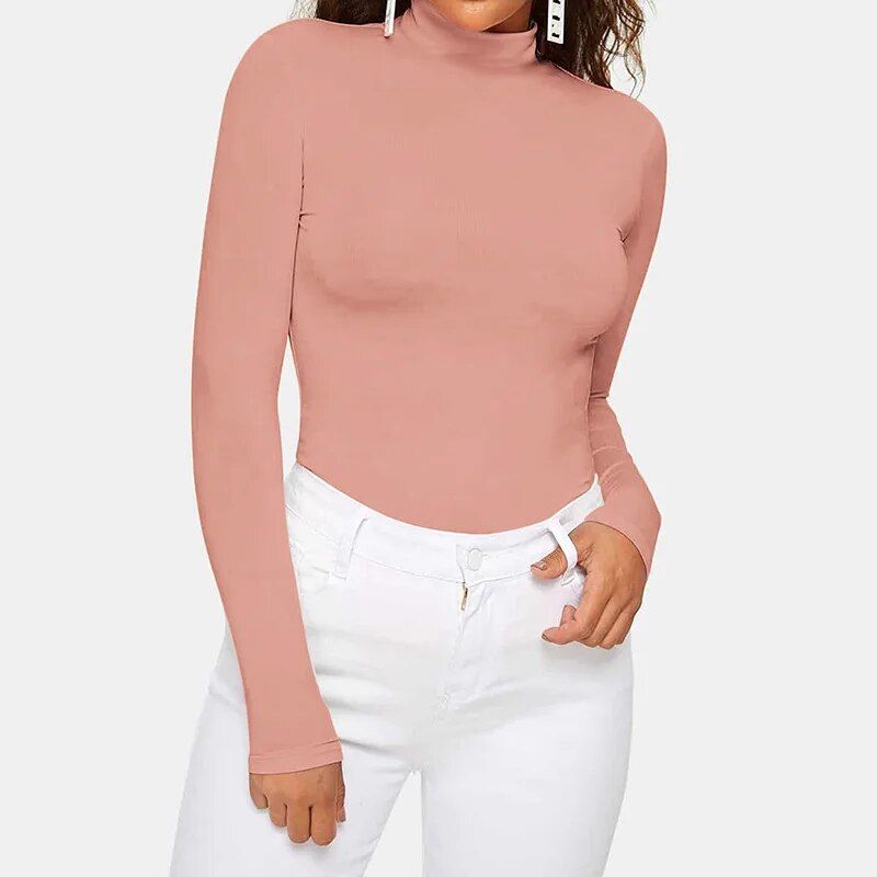 Classic turtleneck long-sleeve top, view 3 - MRSLM