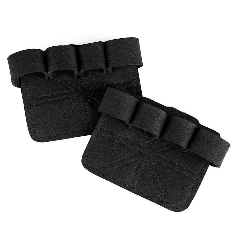 Anti-skid cowhide gym gloves, view 4 - MRSLM