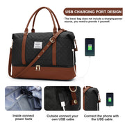 women's large weekender bag with shoe compartment, view 8 - MRSLM