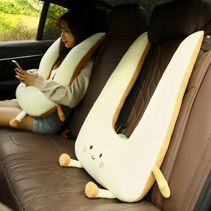 plush cartoon car nap pillow, view 5 - MRSLM