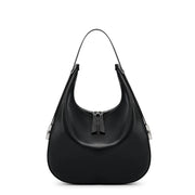 soft leather crossbody moon bag, view 2 - MRSLM