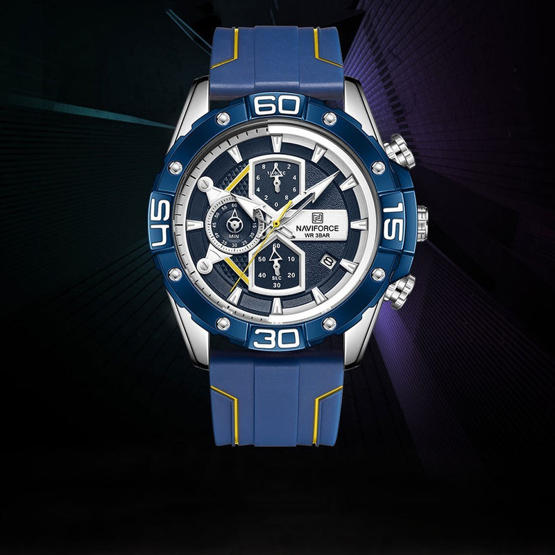 men's fashion quartz watch 46mm, view 8 - MRSLM