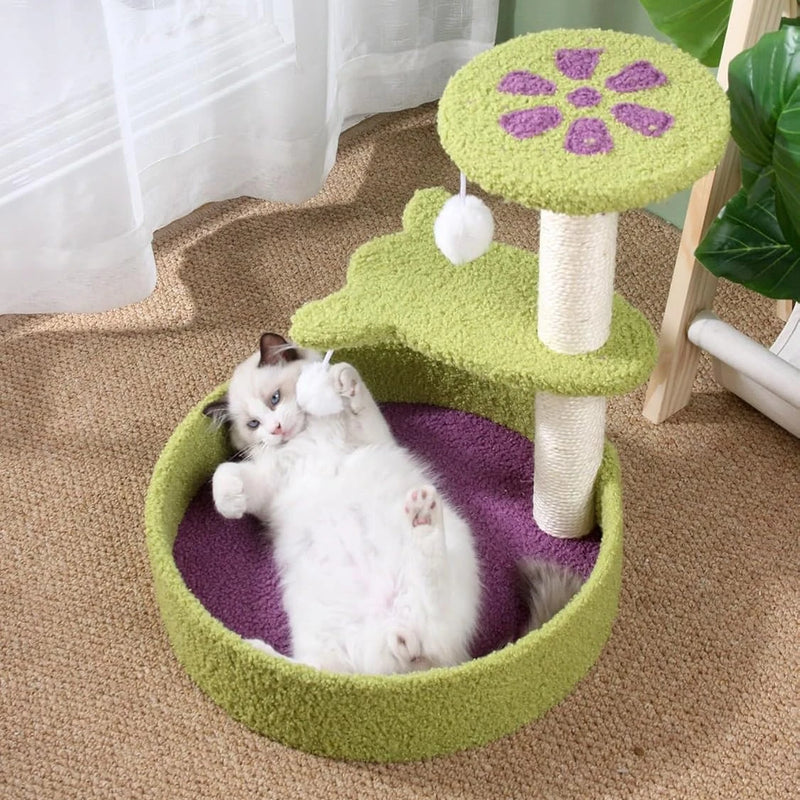 deluxe cat scratcher and climbing tree, view 4 - MRSLM