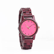 ladies wooden quartz watch - MRSLM