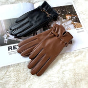 women's warm fleece suede gloves - MRSLM