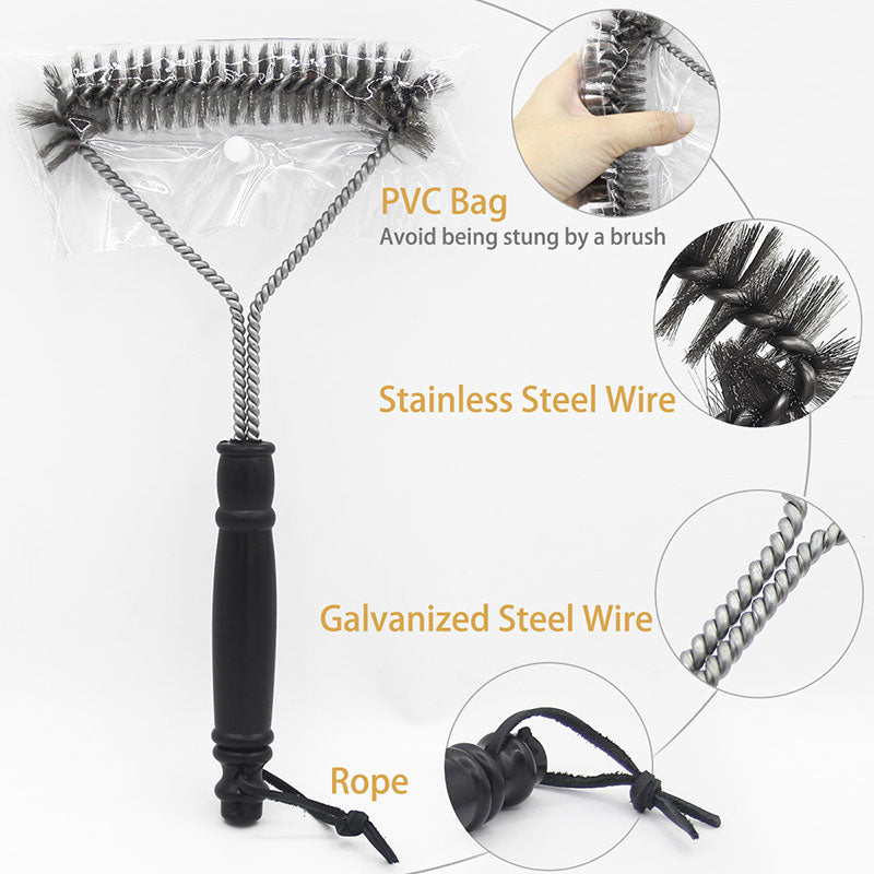 bbq grill cleaning brush, view 4 - MRSLM