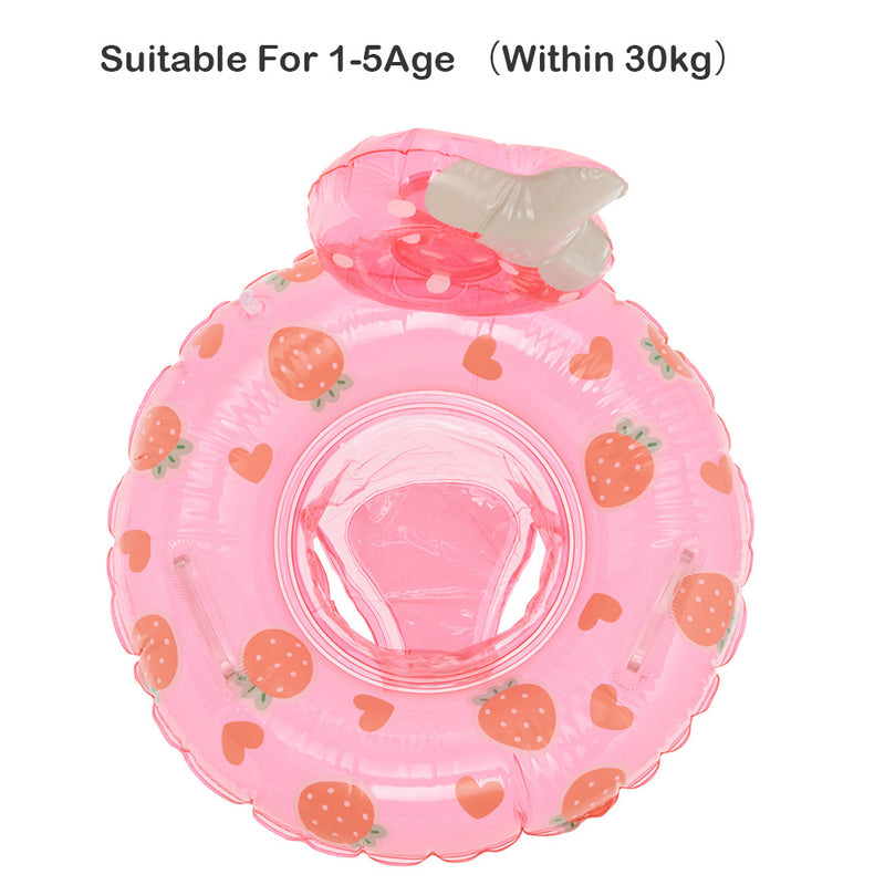 inflatable baby swim ring with seat, view 2 - MRSLM