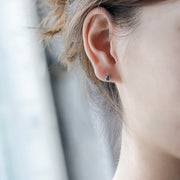 london blue topaz ear studs - MRSLM