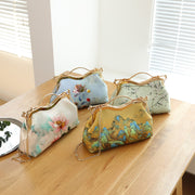 printed shell crossbody clutch bag, view 4 - MRSLM