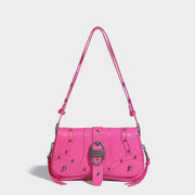 pink PU leather envelope shoulder bag - MRSLM