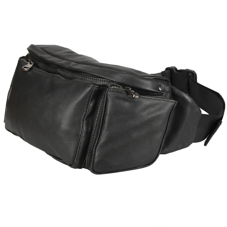 Cowhide large capacity messenger bag, view 2 - MRSLM