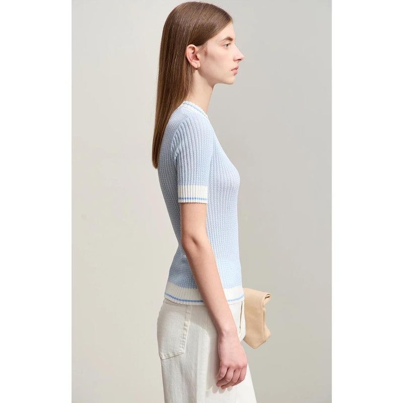 jacquard knit top, view 10 - MRSLM