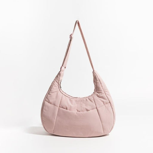 half moon puffer shoulder bag, view 2 - MRSLM