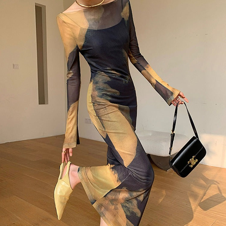 knit halter dress and skirt two-piece set, view 3 - MRSLM