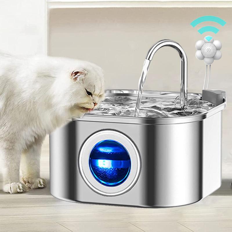 stainless steel cat water fountain 3.2l - MRSLM