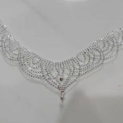 Women's pearl lace necklace, view 5 - MRSLM