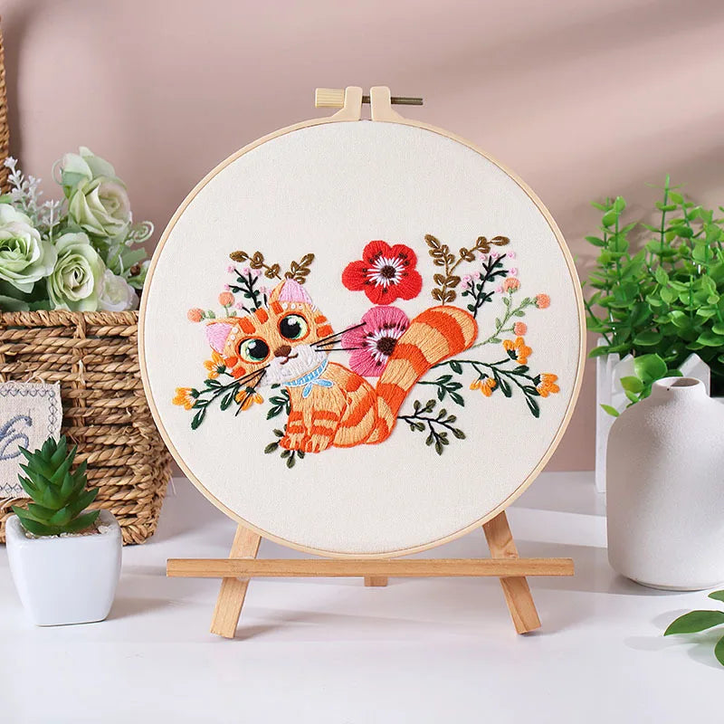flower embroidery starter kit, view 5 - MRSLM
