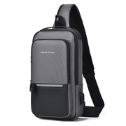 men's oxford cloth crossbody bag, view 7 - MRSLM