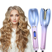 automatic lcd ceramic rotating hair curler - MRSLM
