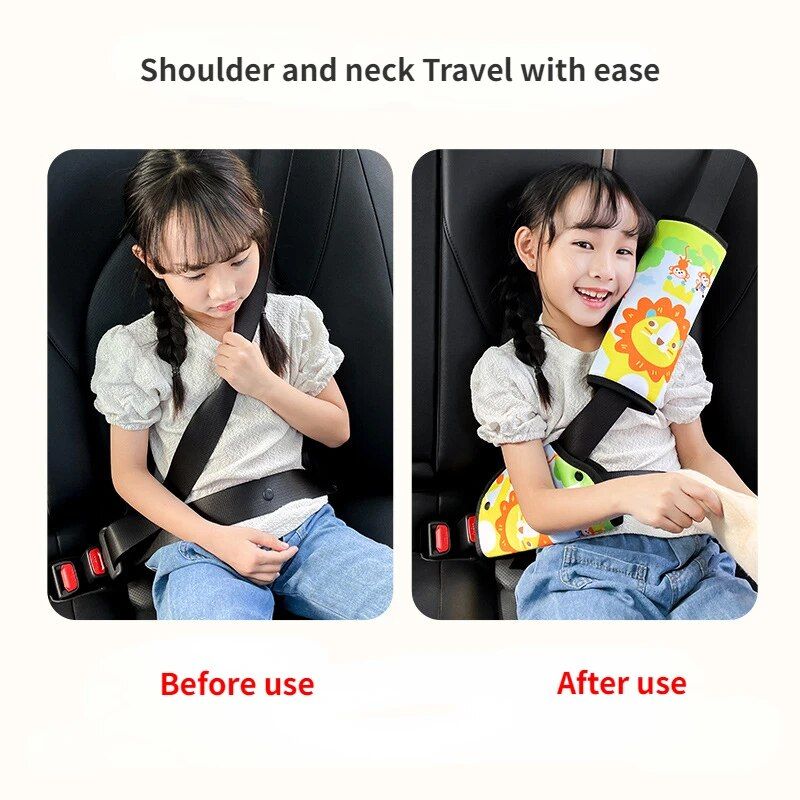 kids car seatbelt cover cartoon, view 21 - MRSLM
