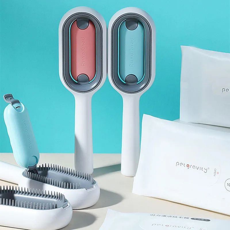 double-sided pet grooming comb, view 6 - MRSLM