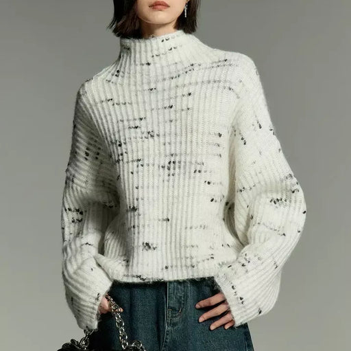 tie-dye high collar sweater, view 2 - MRSLM