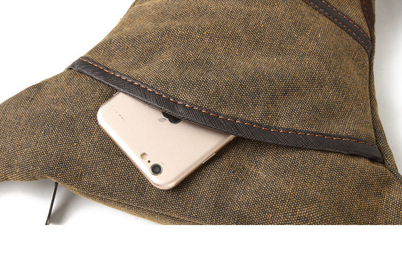 men's canvas messenger bag, view 6 - MRSLM
