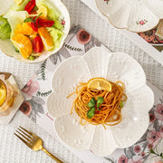 Retro floral ceramic dessert plate, view 8 - MRSLM